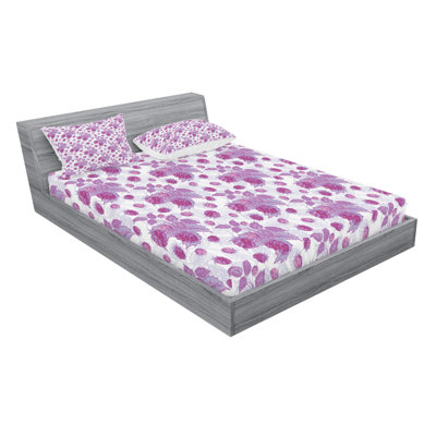 Microfiber Floral Sheet Set