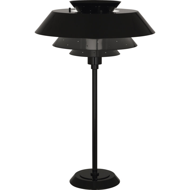 Pierce Table Lamp, Piano Black