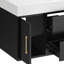 Meuble-lavabo flottant noir 48 po
