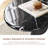 22" Granite Top End Table, Black
