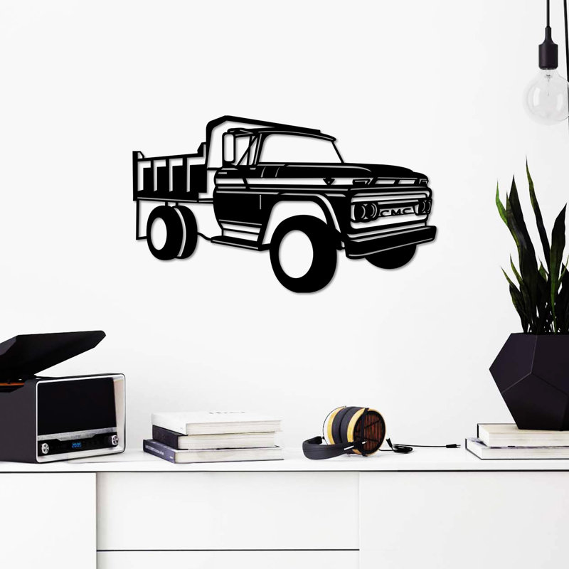 Élégant accessoire mural en métal, noir, 23,6 po x 13,8 po | Fabrication 100% métal, épaisseur: 0,06 po | Conception légère (1,8 lb) | Parfait pour la décoration intérieure, l'esthétique moderne et l'art mural unique