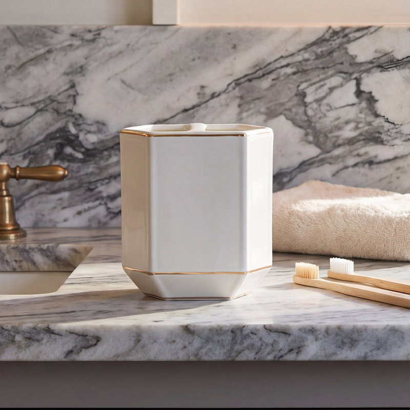 Sione Porcelain China Toothbrush Holder
