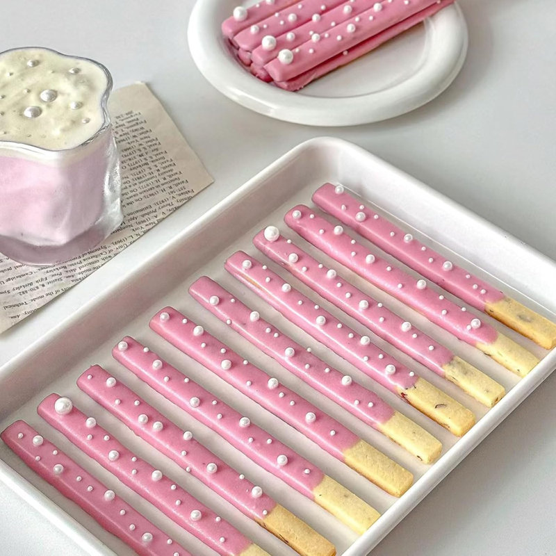 Paillettes pour la décoration de gâteaux, 7,8 oz perle blanche 4 tailles