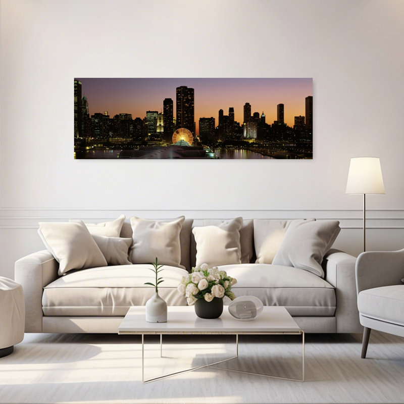 Chicago, Illinois, États-Unis, architecture contemporaine, art mural, H 60 po x l 20 po