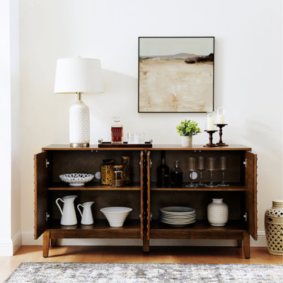 Buffet Cabinet With Storage, Sideboard With Adjustable Shelves, Accent Cabinet For Kitchen, Entryway