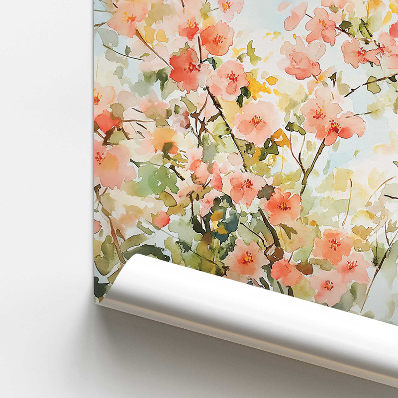 «Blossoms in Spring Light I Rolled Print», H 14 po x l 11 po