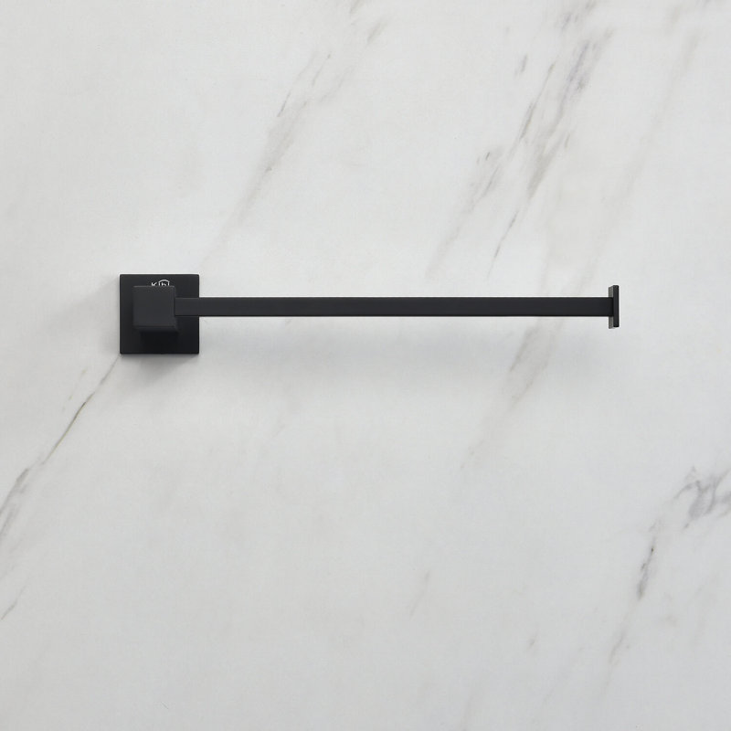 Barre à serviettes murale 10 ", Noir mat