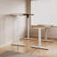 120*60*1.5cm, Electric Lift Desk Frame with Three Memory Functions , White-77676872