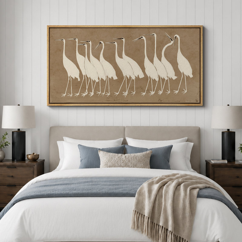 Reproduction d'art sur toile encadrée, H 30 po x l 60 po, Naturel