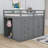 Jenkarlo Full 4 Drawers Wood Loft Bed With Built-in Wardrobes-1080064216