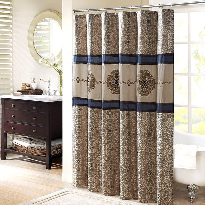 Embroidered Shower Curtain