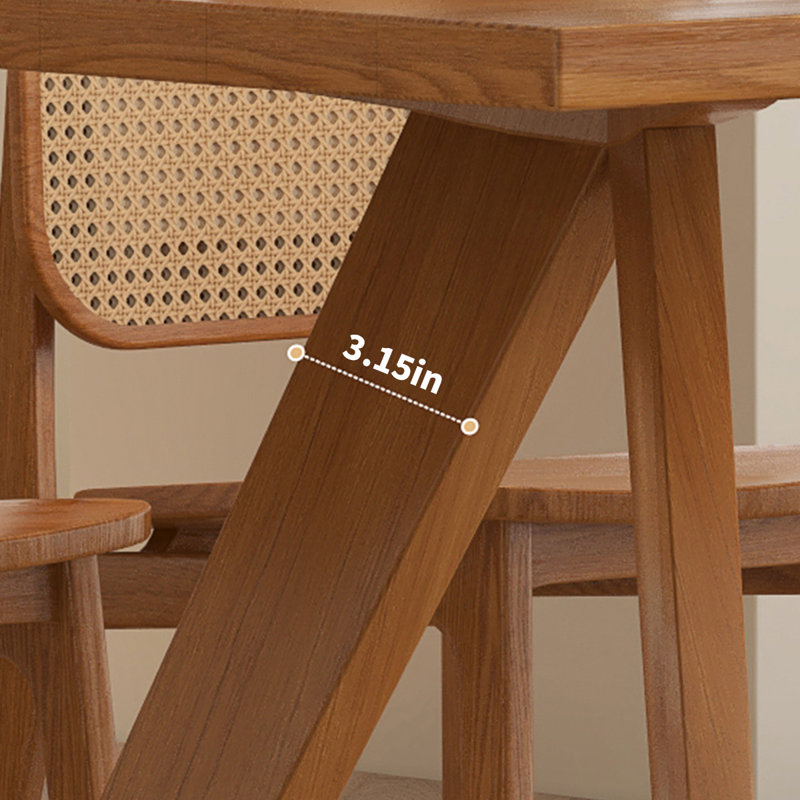 Cherry Solid Wood Dining Table, 31.5" W x 55.12" L