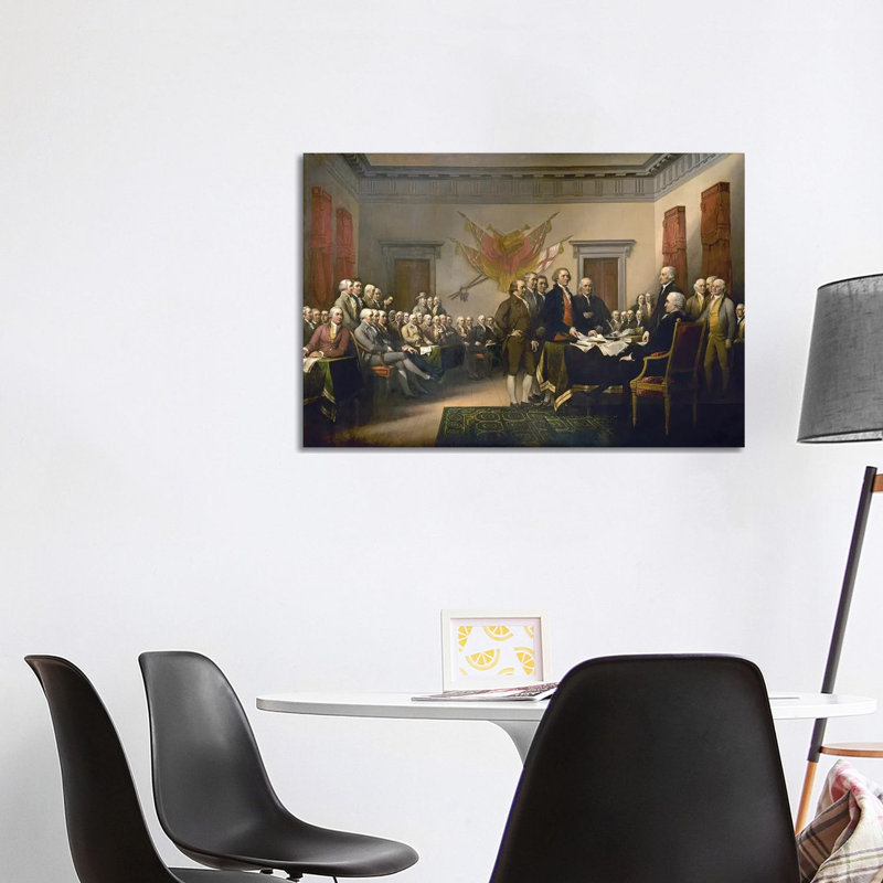 Declaration Of Independence, 1817-18 (US Capitol Collection) by John Trumbull - Wrapped Canvas Print