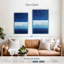 Bleu foncé et horizon blanc Leblanc-399575979
