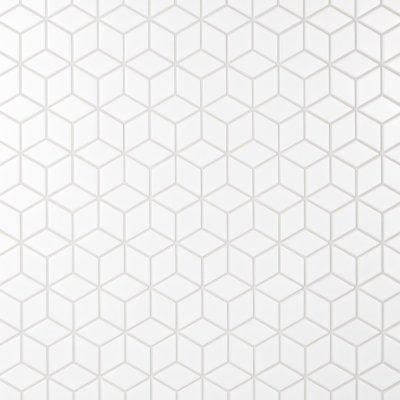 Metro Rhombus Porcelain Mosaic Wall and Floor Tile