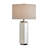 30.5" Metal Table Lamp With Gray Shade