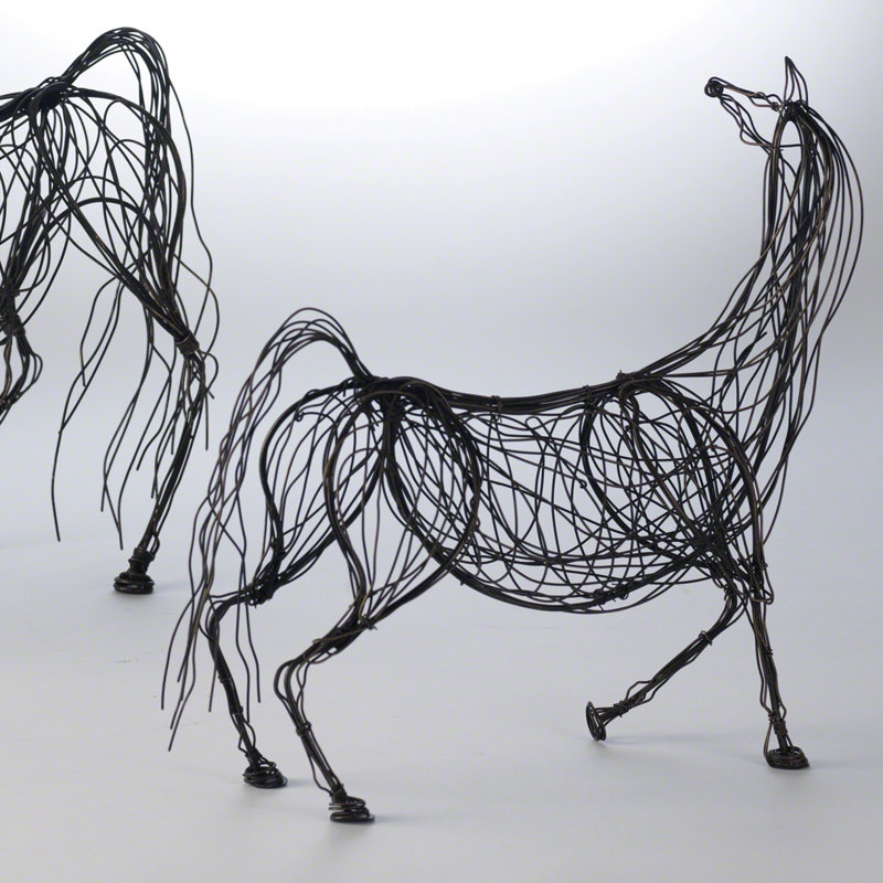 Ming Dynasty Horse-Antique Bronze, 16" H x 16" W x 5" D