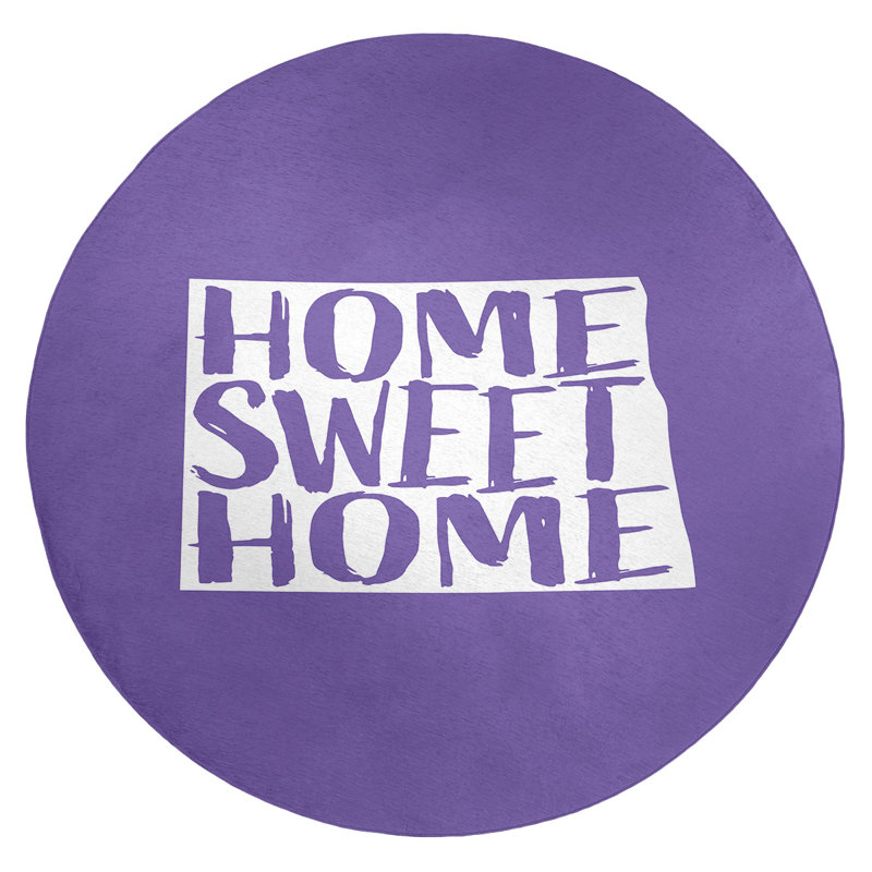 Tapis en polyester north dakota en polyester home, Rond 5 pi