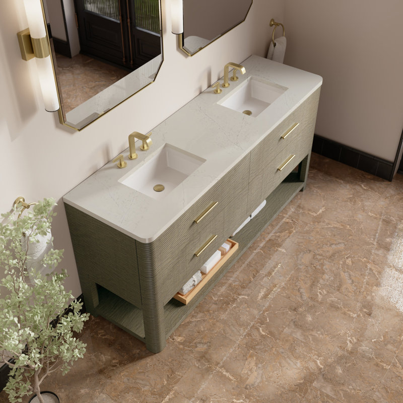 Lucian 72 in. Double Vanity, Siberian