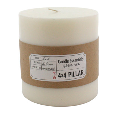 Bougie cylindrique sans parfum
