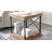 Wood Square Storage Side End Table
