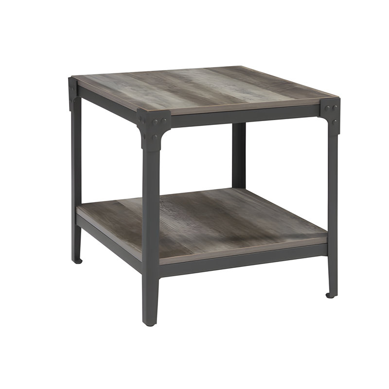 Vipin 2 Piece Side Table Set, Gray Wash