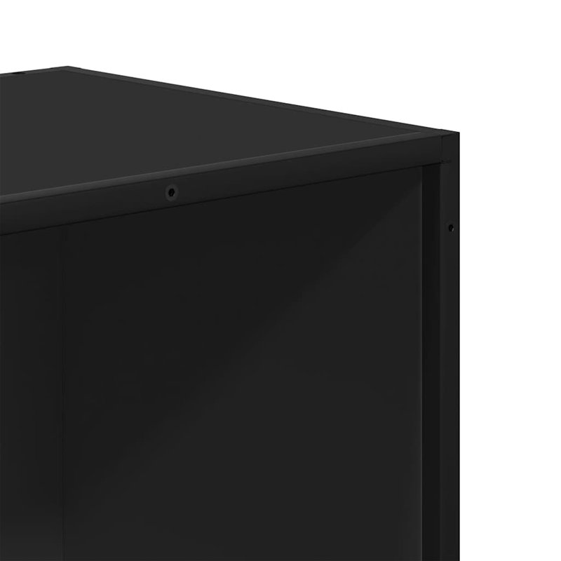 Alvon 107.5cm H Bookcase, (9 Shelves) 107.5cmH x 97.5cmW x 33cmD, Black