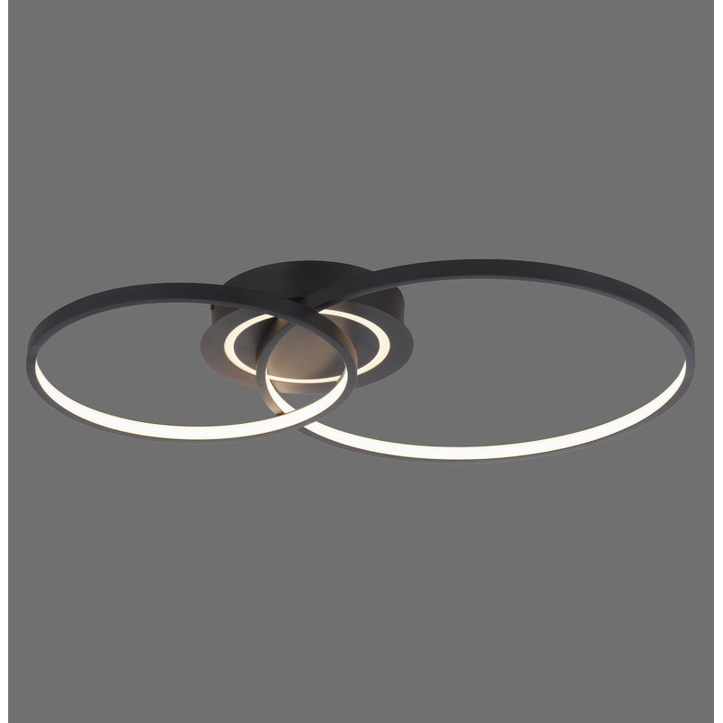 Campeon LED Flush Mount, Black