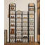 Range-chaussures vertical 10 niveaux, tour à chaussures étroite, étagère à chaussures haute avec 2 crochets, tablettes réglables, étagères à chaussures pour petits espaces, vestibule, salon, grège-96215938-108890788