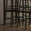 Amoni 5 Piece Bar Set, Industrial Kitchen and Chair Set Rustic Brown