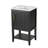 20" Bathroom Vanity With Sink, Bathroom Cabinet With Soft Closing Door, Storage Rack And Open Shelf, Black-378891463