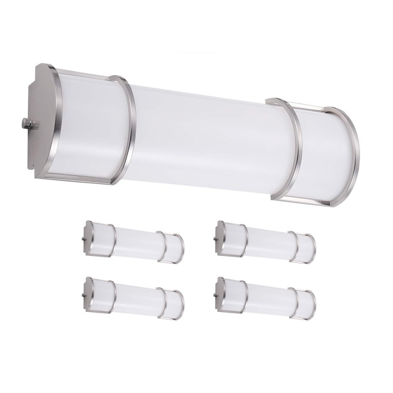 Lumières de meuble-lavabo DEL 20W 120V 3000/4000 / 5000K Finition nickel brossé réglable 1400LM, L 18 po