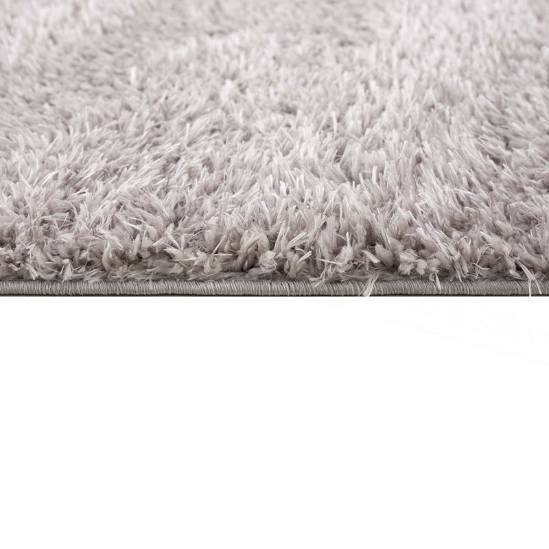 Super Soft Polyester Shag Area Rug, Rectangle 6'6" x 9'