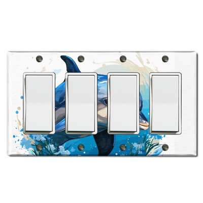 4 - Gang Rocker Standard Wall Plate