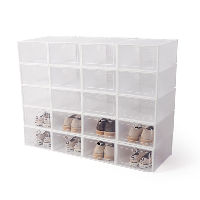 Cherith 20 Shoe Storage Plastic Organizers Stackable