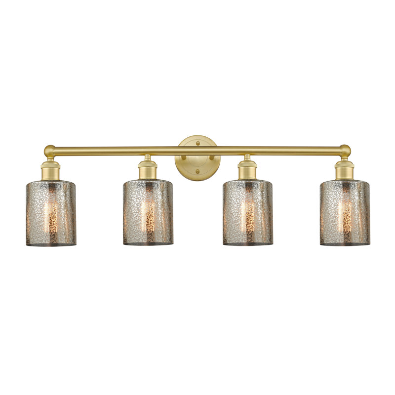 Éclairage pour meuble-lavabo 4 lumières 32 pouces Karon, Mercure, Or satiné