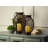 Elements 2 Piece Rattan Tabletop Lantern Set with Candle Included