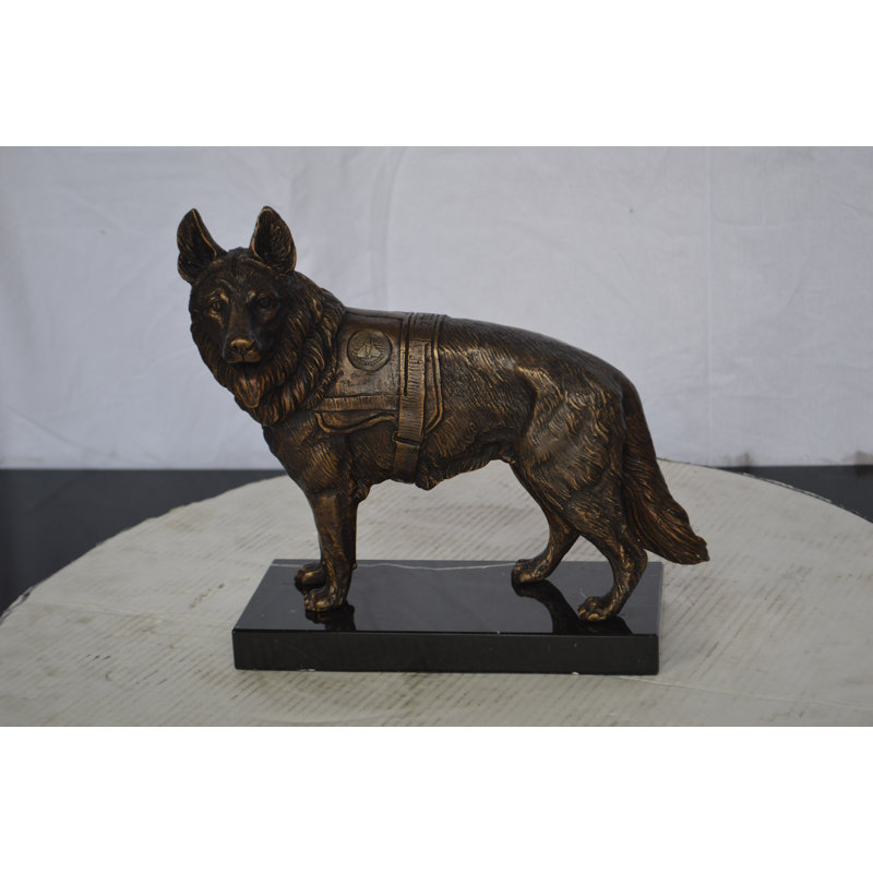 Chien de service debout - Taille: L 12 po x l 5 po x H 12 po.