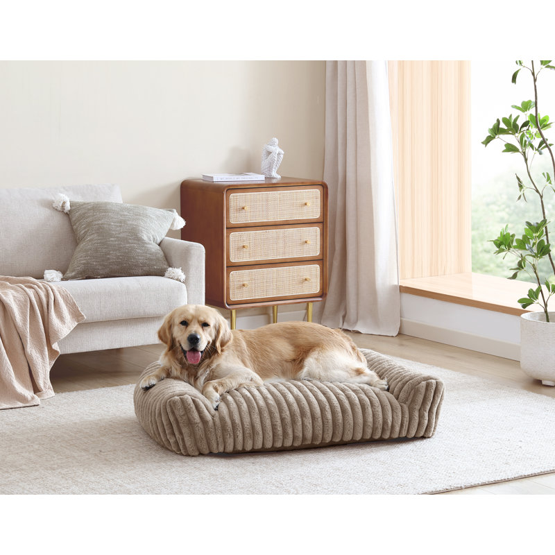 Canapé-lit Arlee Home & Pet, Tanné, H 9 po x l 42 po x P 29 po