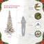 Arbre de Noël artificiel pin blanc / vert 7,5 pi avec 400 lumières DEL H 7,5 pi
