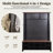 Farmhouse 4-In-1 Hall Tree With 6 Hooks,  Entryway Bench, Shelves, And 16 Open Compartments For Shoes,  Style-1759010773