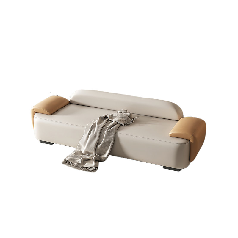 Muns Leather Match Upholstered Bench, White