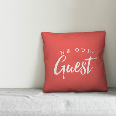 Textual Outdoor Throw Pillow