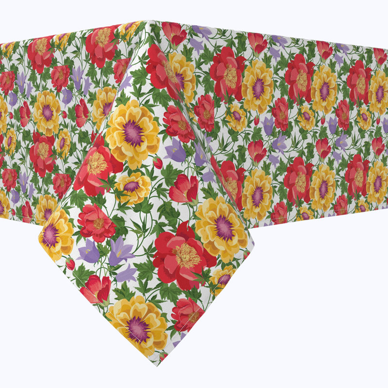 Floral 227 Cotton Tablecloths, 104" x 60"