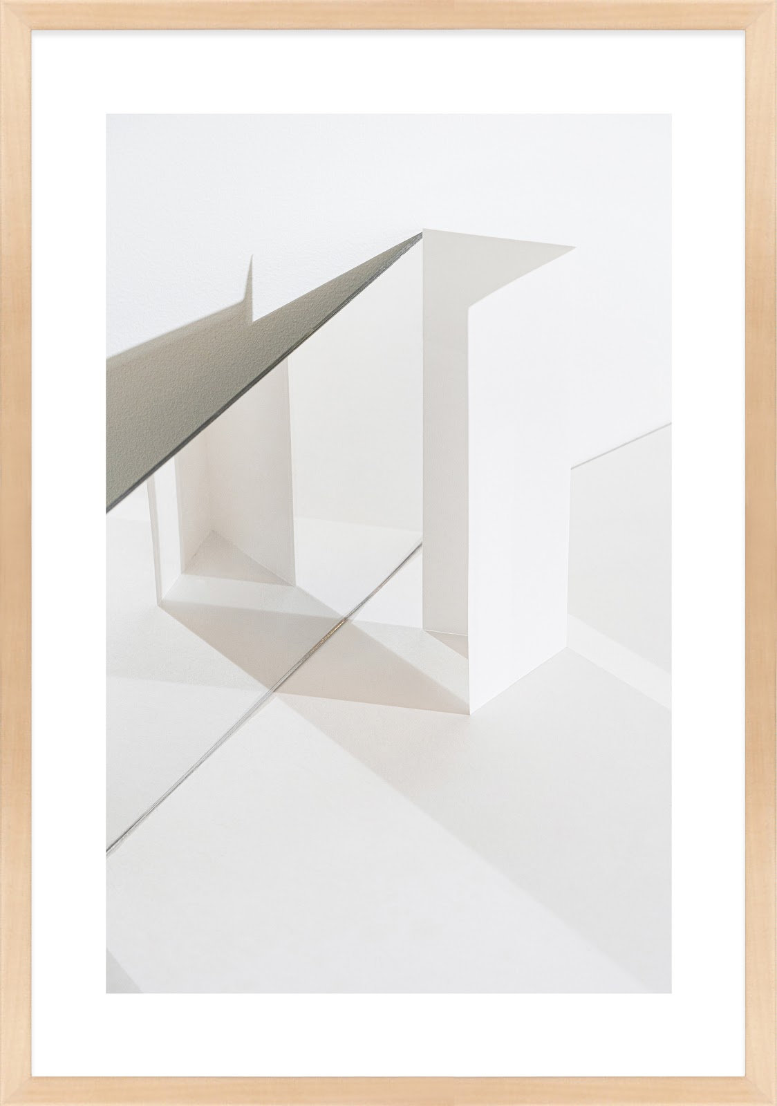 Lucie "Clean Slate as an Object 5" Print, 20" H x 14" W x 1.25" D, Maple
