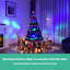 Arbre de Noël vert avec lumières DEL-1012749193