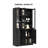 106.3" W Book Cabinet Storage Bookcase, 5-Tier Modern Bookshelves With 18 Doors-1025764395