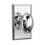 Bravura 905-G1 Oxford Passage Knob on Beveled Rectangular Rose in Oil Rubbed Bronze