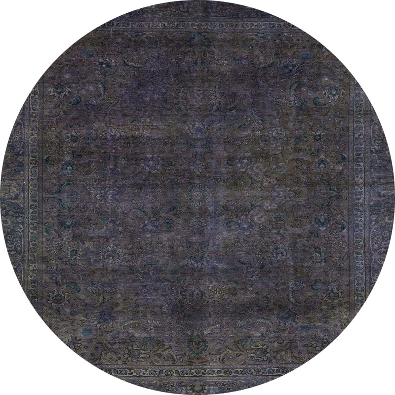 Abstract Indoor Rug, Round 6'