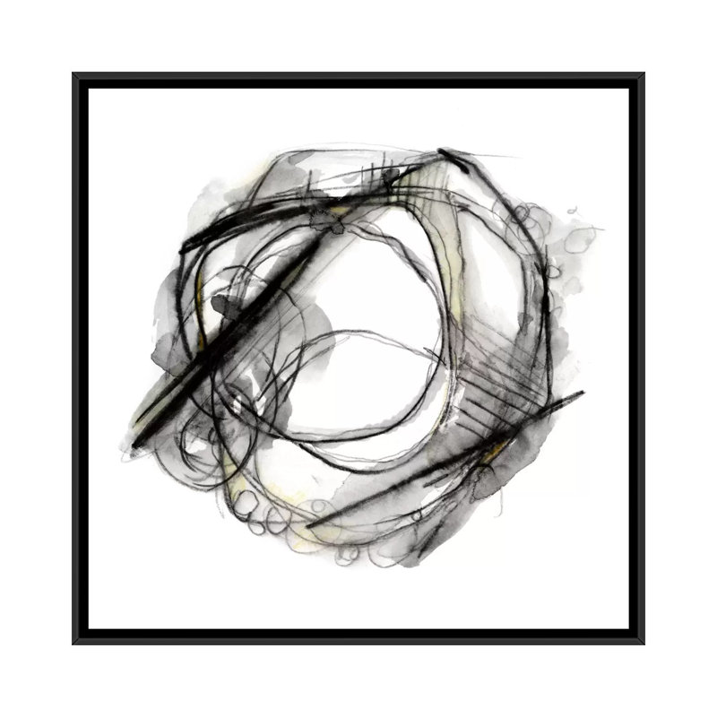 « bourdons abeille flight ii », reproduction sur toile, H 18 po x l 18 po x P 1,5 po, Toile avec cadre noir, Pas de tapis